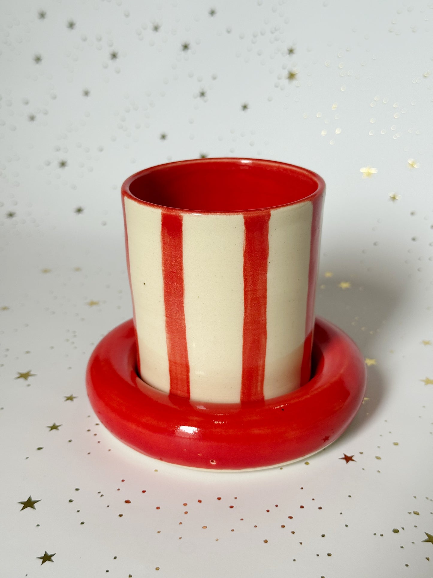 Red Stripe Bubble Set
