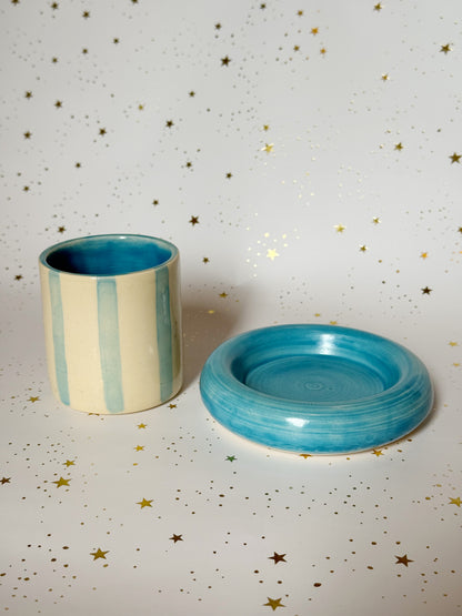 Blue Stripe Bubble Set