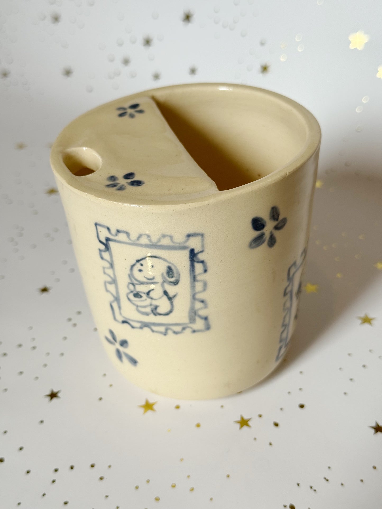 Postal Stamp Sippie Cup