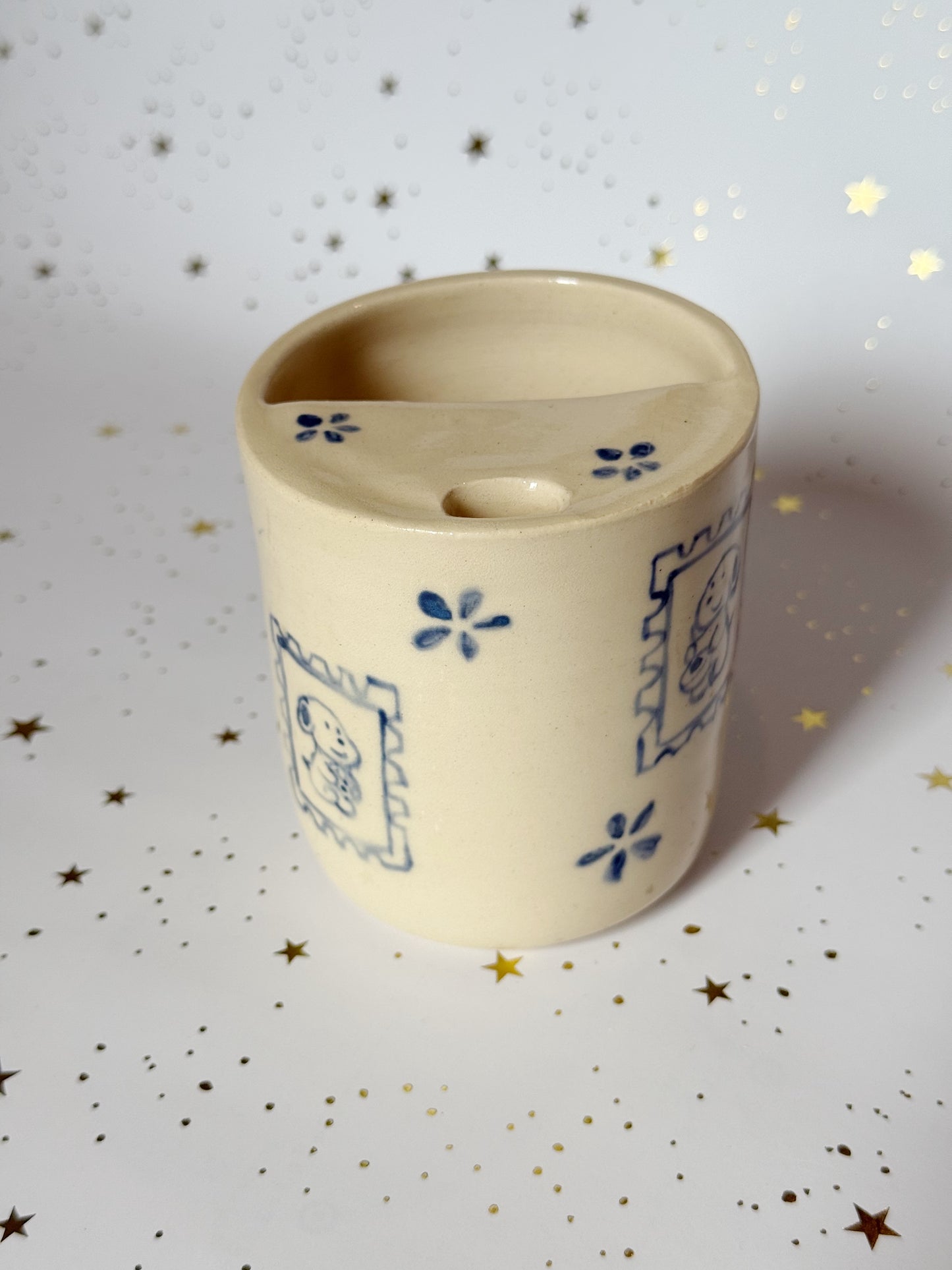 Postal Stamp Sippie Cup