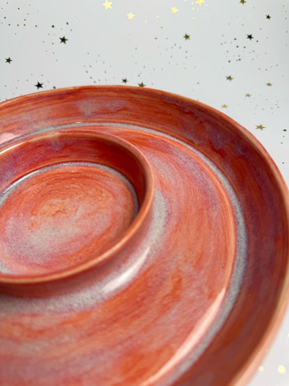 Sunset Chip and Dip Bowl