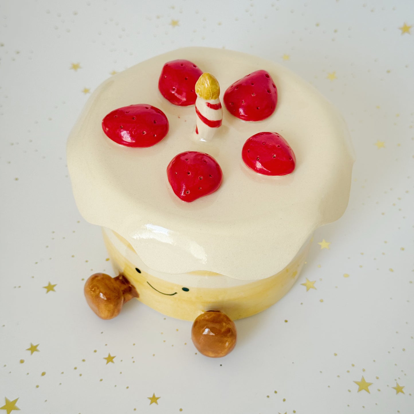 Strawberry Birthday Cake Jar