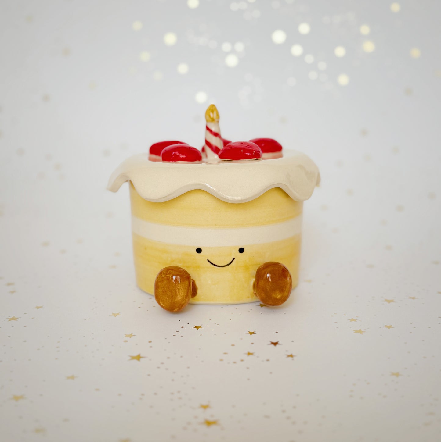 Strawberry Birthday Cake Jar