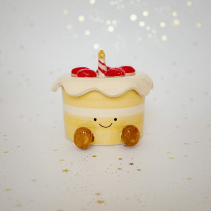 Strawberry Birthday Cake Jar