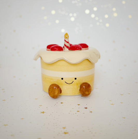 Strawberry Birthday Cake Jar