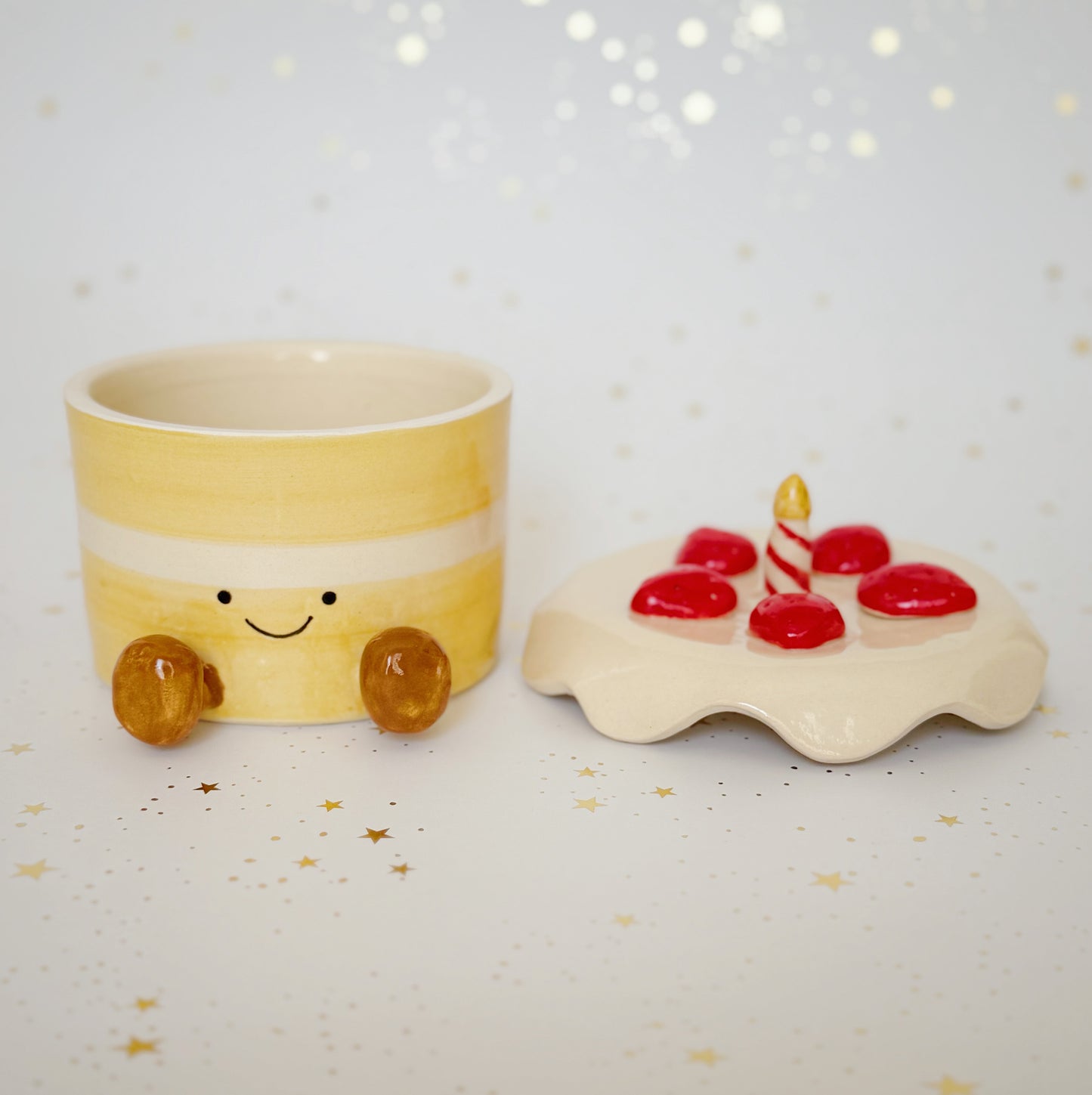 Strawberry Birthday Cake Jar